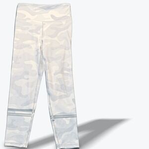 Lilybod High Waisted Camo Leggings Womens XS White Grey Activewear Yoga Pants